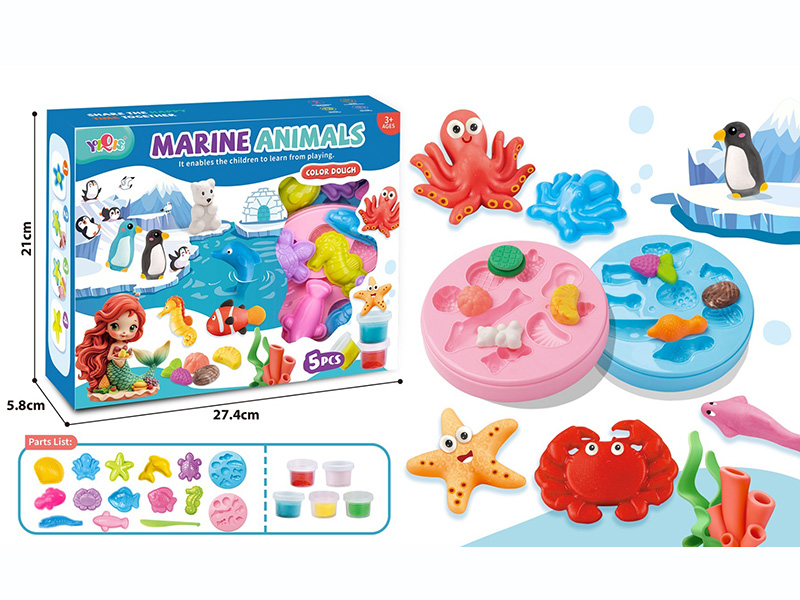 Marine Animals Color Dough Set