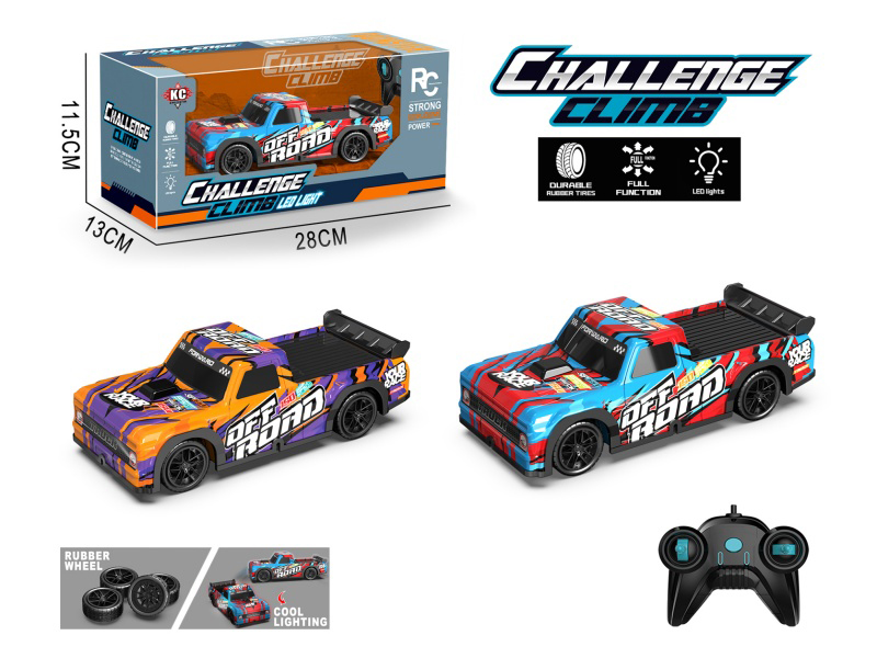 40-Frequency 1:24 4Ch Lighting Pvc Short Card F150 Remote Control Car (Battery Not Included)
