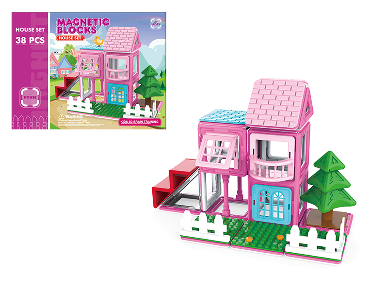 Girl Series House Magnetic Building Blocks 38pcs