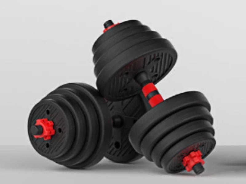 Red Pole Rounded Environmental Dumbbell -40KG