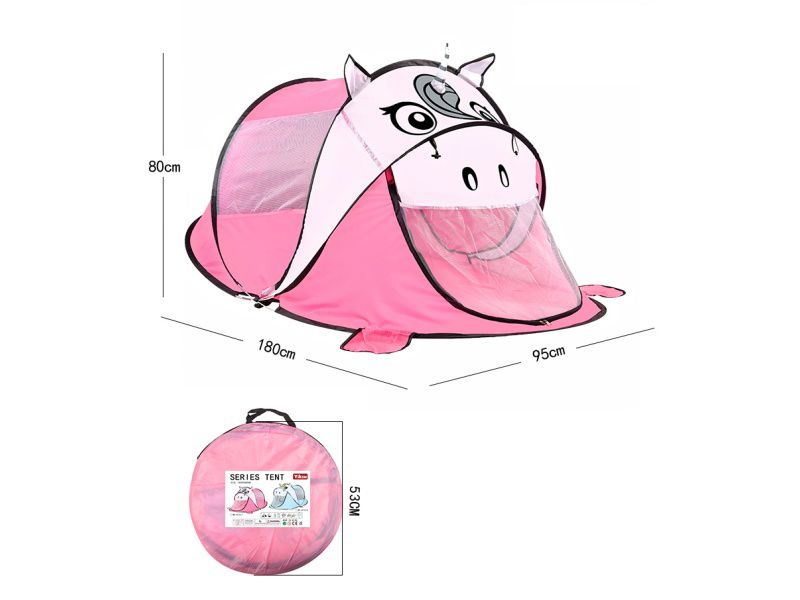 Pink Unicorn - Children's Tent Tunnel Ocean Ball Pool