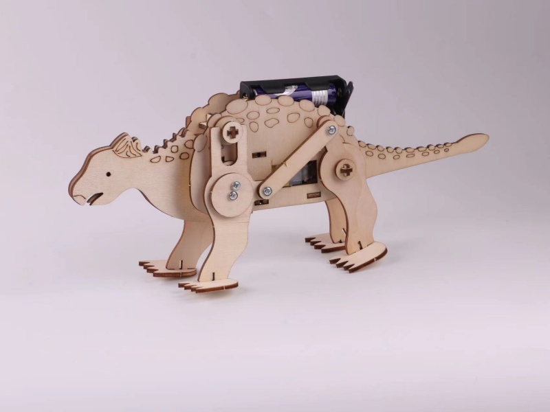 DIY Wooden Mechanical Stegosaurus