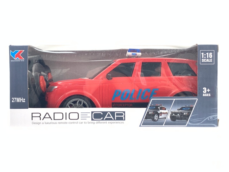 Land Rover Off-Road 1:16 4CH Remote-Controlled Police Car: With 3D Lighting