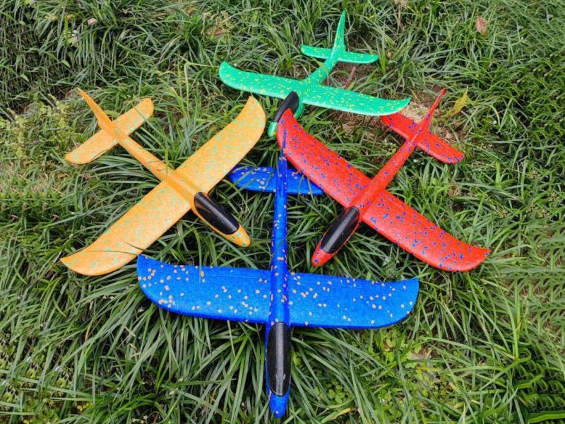 Model Aircraft Hand-Thrown Aircraft Foam 37CM Black-Headed EPP