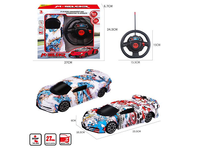 1:18 2CH Remote Control Bugatti Car Model(Graffiti)