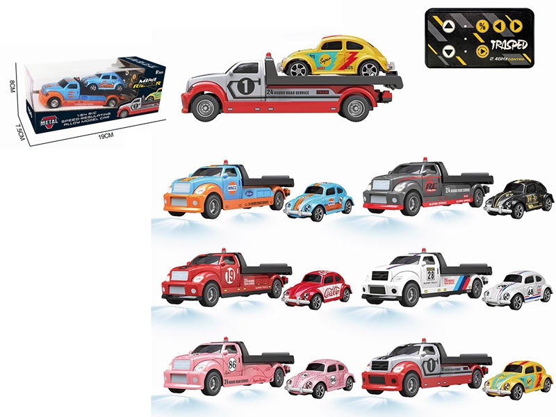 Remote Control Plate Trailer + Pull Back Car