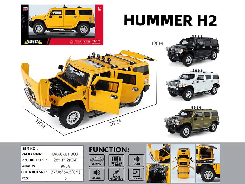 1:18 Hummer H2 Alloy Car Model
