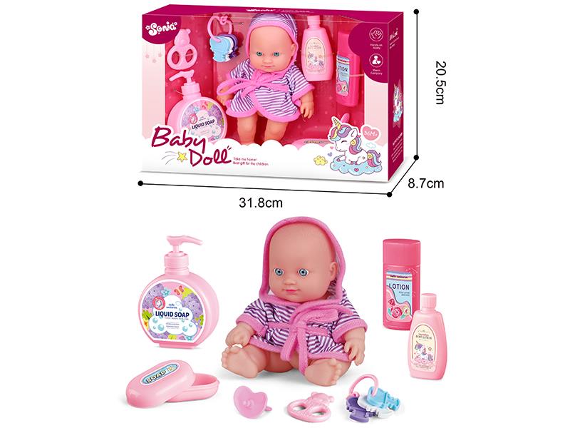 8" Doll Bathroom Pretend Play Toys