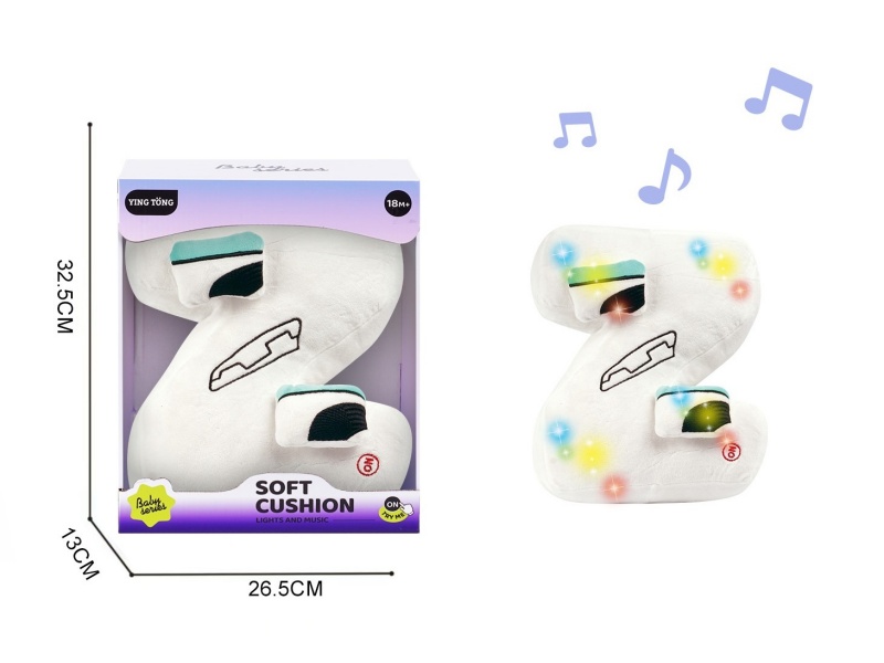 Alphabetic Plush Soothing Pillow - Z