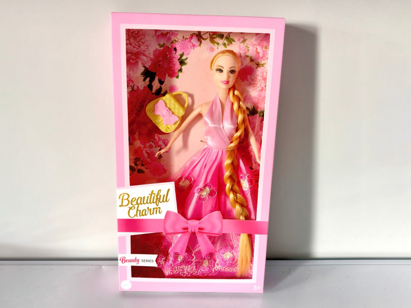 11-Inch Live-Action Long-Haired Barbie Doll + Bag