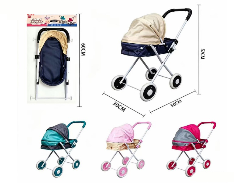 Pure Oxford 600D Thick Cloth Iron Stroller Toy(Small Wheel)
