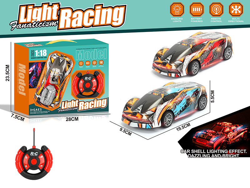 1:18 4CH R/C Racing Car(Not Included Batteries)