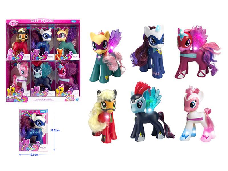 6PCS Fairy Horse