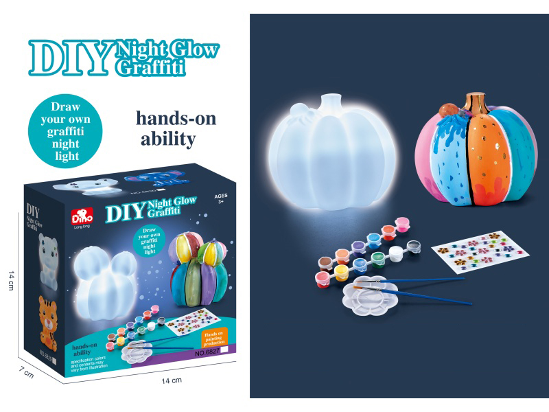 Diy Vinyl Puzzle Graffiti Night Light