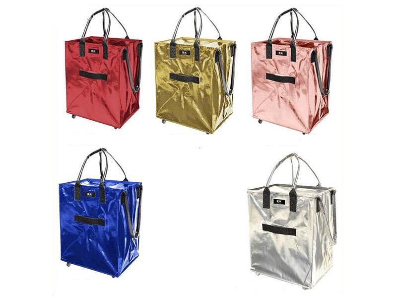 Large Colorful Wheeled Shopping Bag