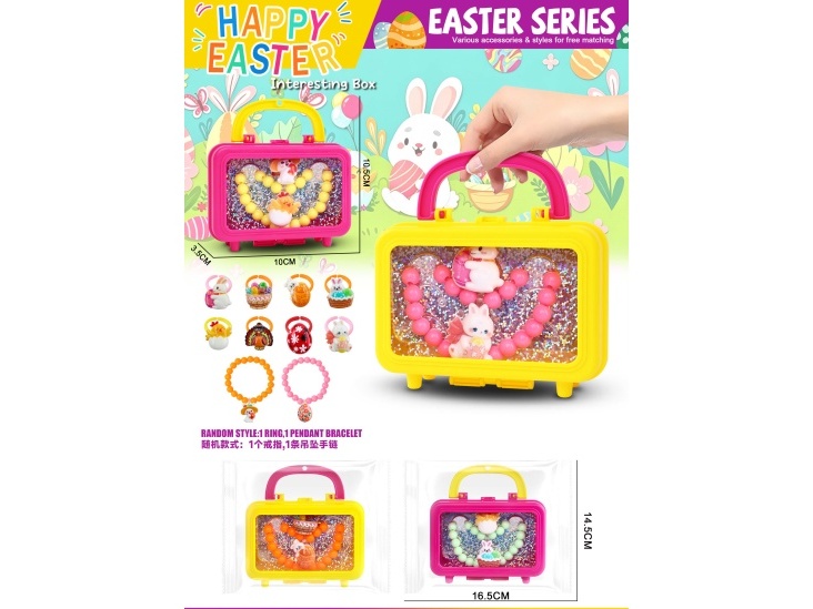 Easter Girl Accessory Set, Children'S Jewelry, Rings And Bracelets