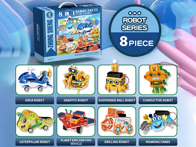 8 In 1 Steam Physics Lab Kit Robot Series