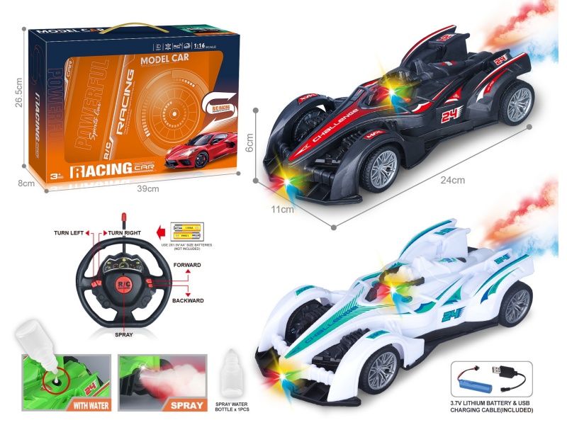 27Mhz 1:16 Five-Channel F1 Equation Remote Control Racing Car With Spray Light (Including Power)