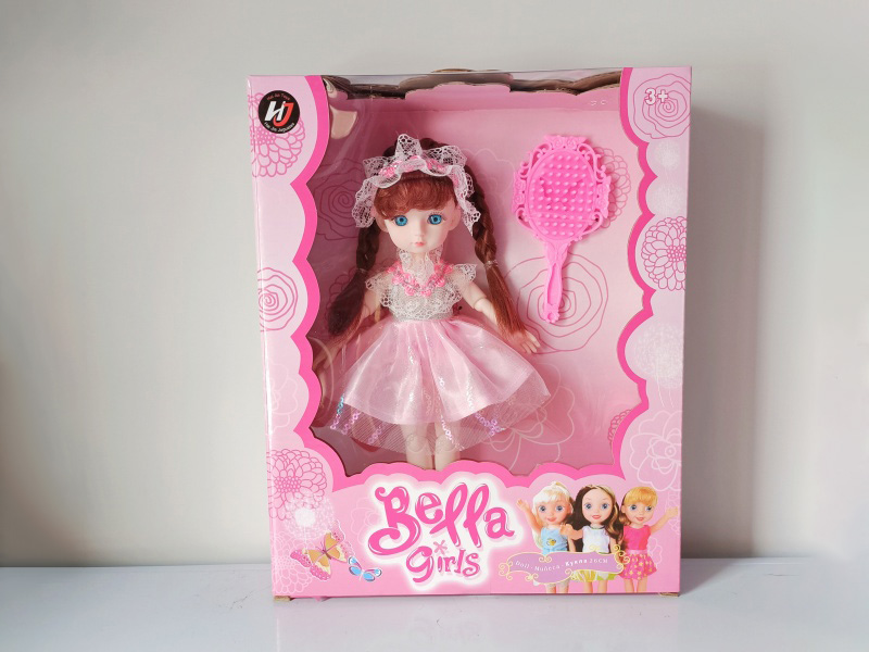 22 Cm, 13-Joint Solid 3D Eye Barbie Doll + Accessories