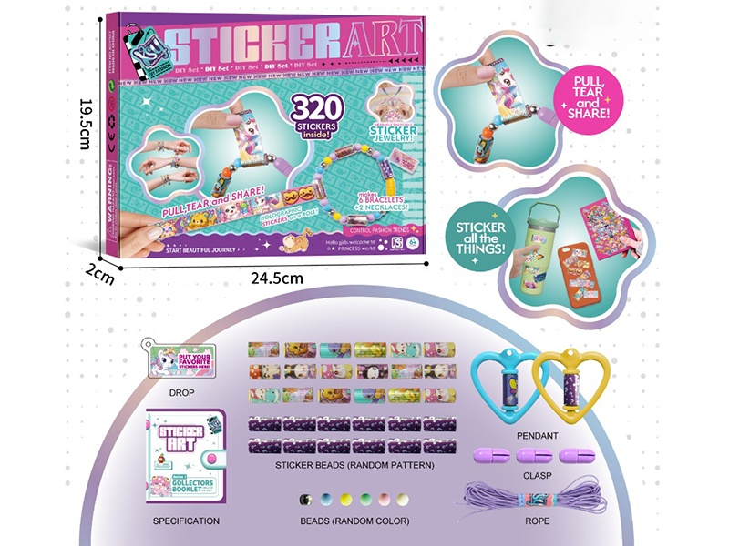 Diy Art Sticker Bracelet