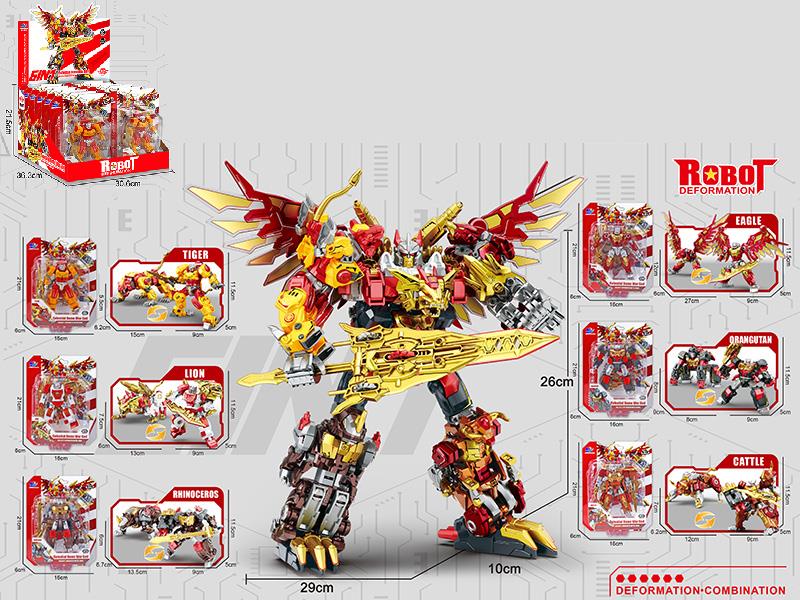Celestial Dome War God Transformation Robot Toys 12pcs