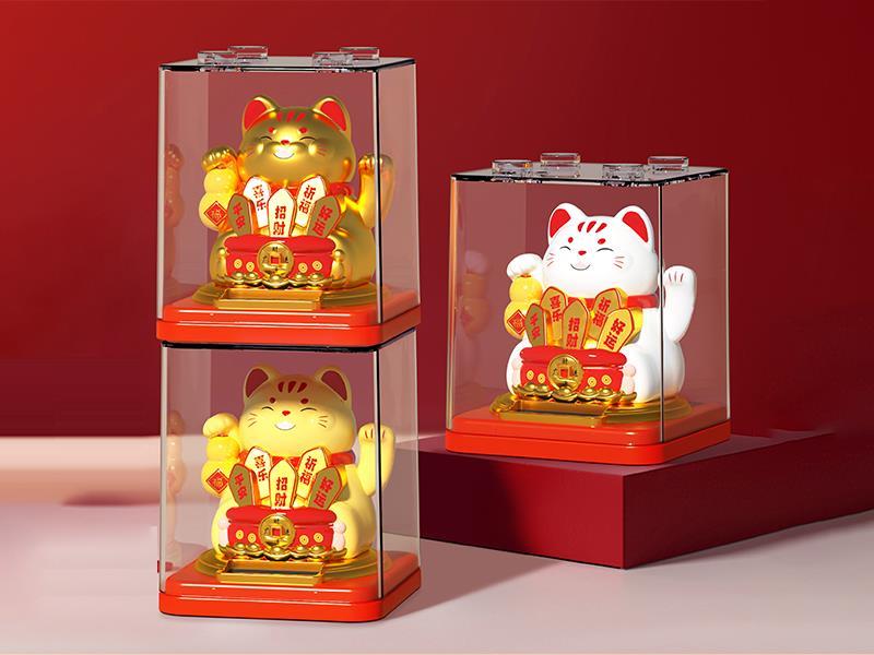 Maneki-Neko Small Size 2" Solar Ornament