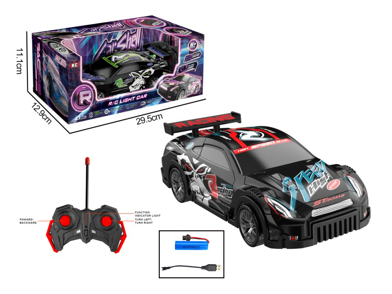1:22 Pvc Light Remote Control Gtr Racing Car (27Mhz Battery Pack)