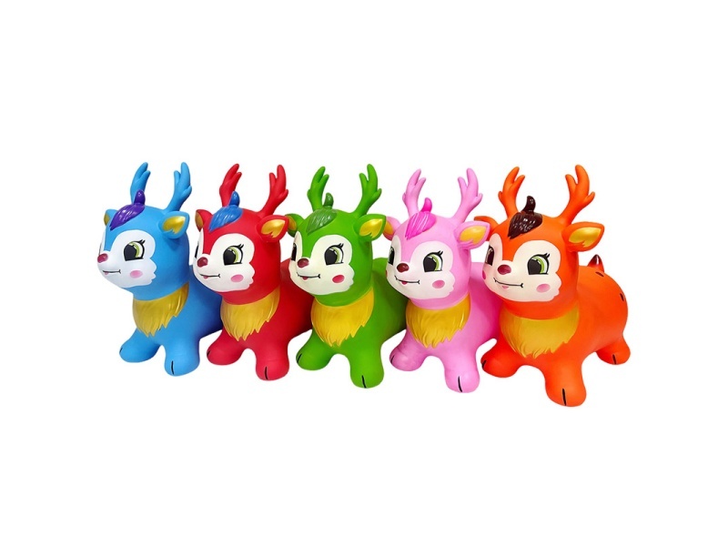Inflatable Painted Rich Deer With Flash Music