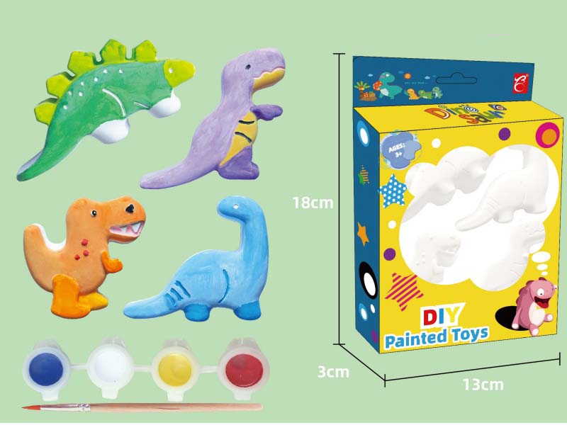 Gypsum Painting - Little Dinosaur Set