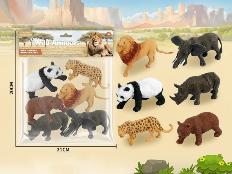 Six Five-Inch Wild Animals