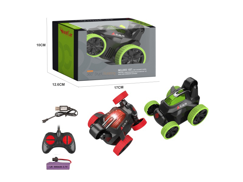 Remote Control Car 40Mhz 4Ch Mini Dump Truck Green, Red (With Battery Included)