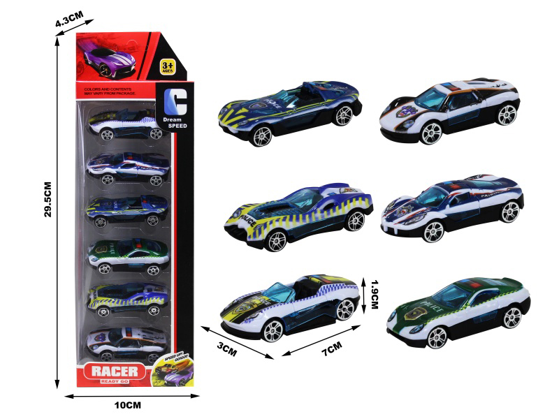 Silde Cars 6pcs