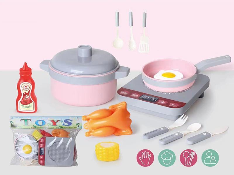 13Pcs Silver Gray Kitchen Toy