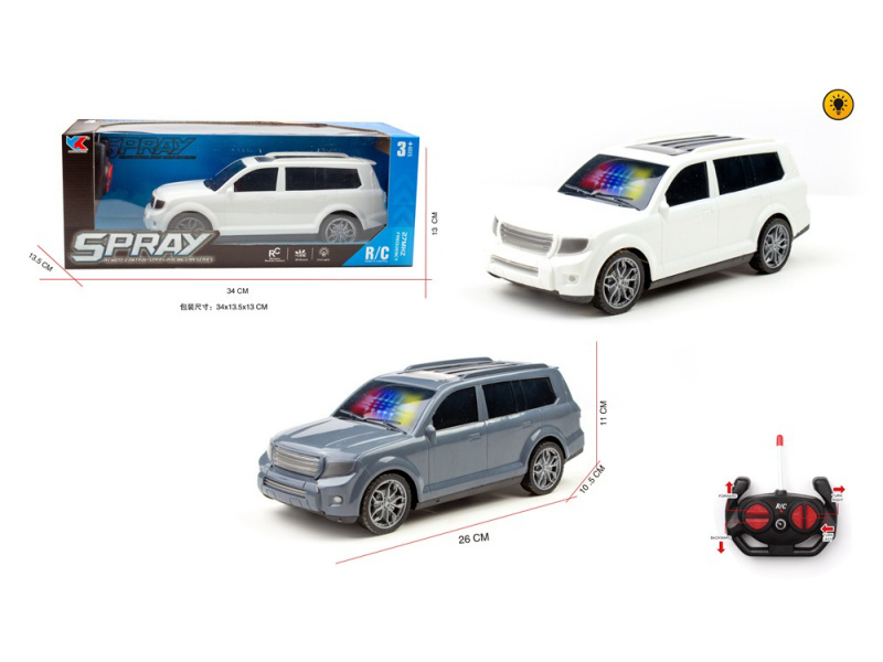 1:16 Toyota Land Cruiser 4CH Simulation: With 3D Lighting Remote Control, No Battery Included