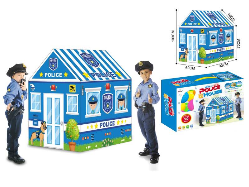 Kids Police Car House Is Equipped With 50 Ocean Ball