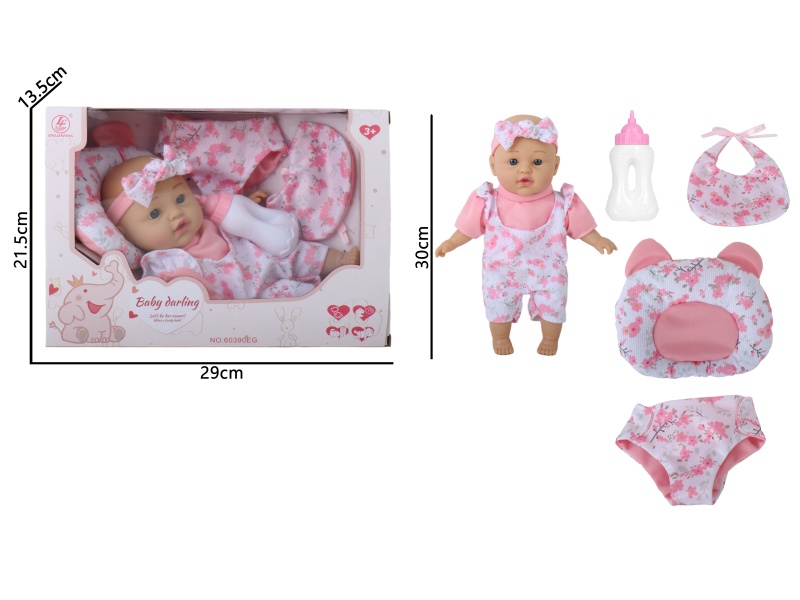 12-Inch Plastic Baby Accessories With Rubber Coating And Stuffed Cotton Padding