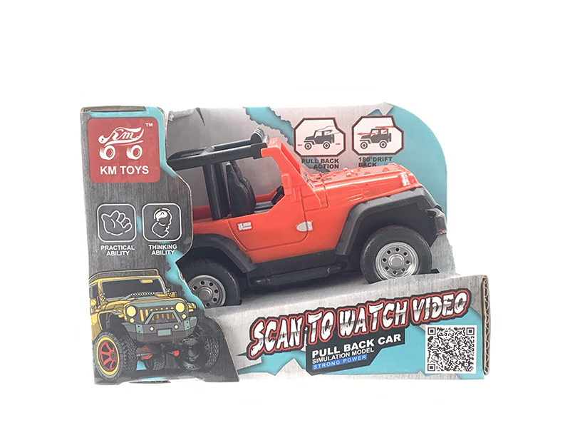 1:43 Double Pull Back Jeep Stunt Car