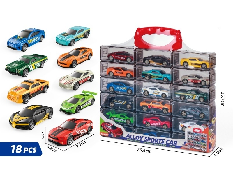 1:64 Force Alloy Car (18 Pieces)