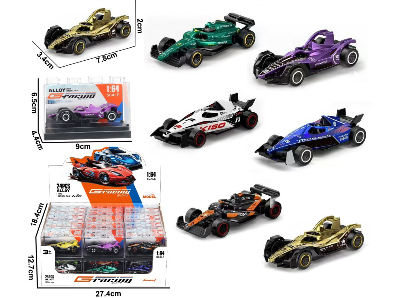 1:64 Slide Alloy Equation Cars