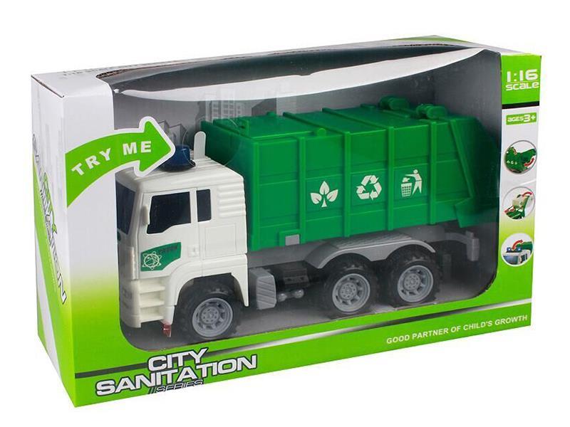 1:16 Friction Sanitation Truck With Sound And Lights