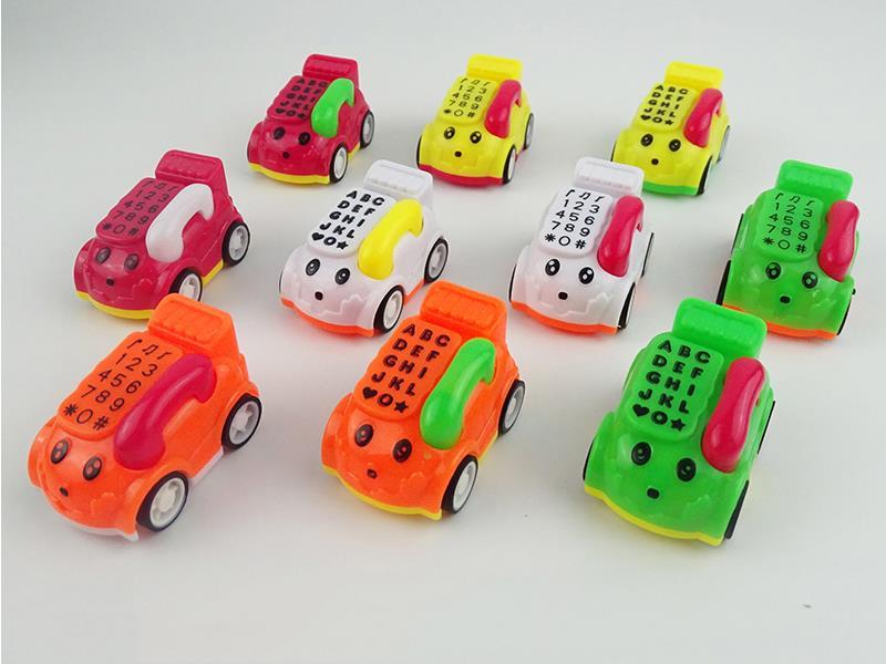 Cartoon Telephone Pull Back Car