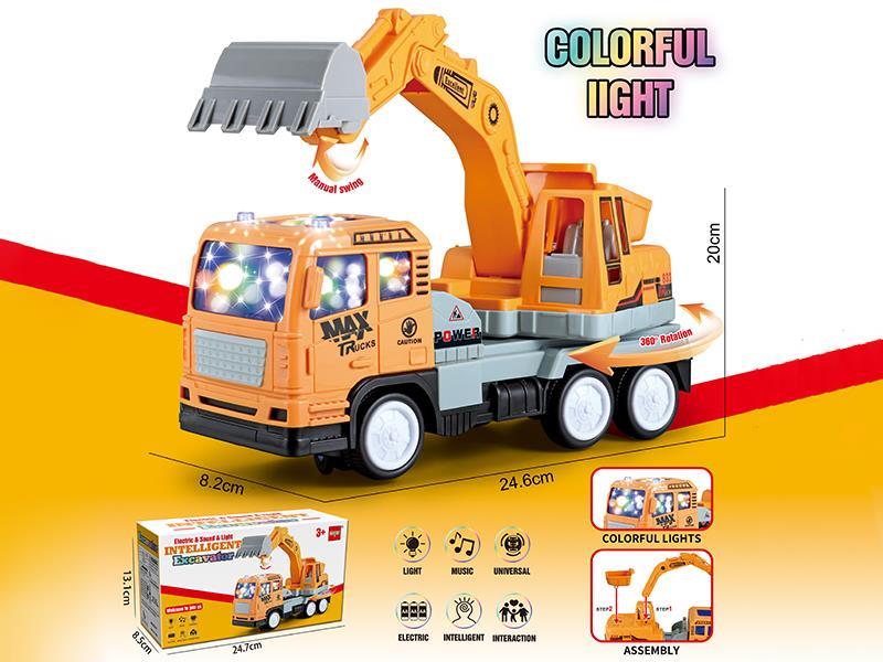 B/O Large Excavator With Sound And Lights
