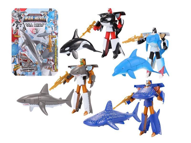 Ocean Animal Transform Robot With Weapons