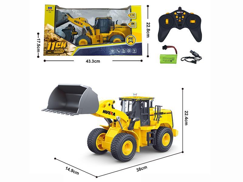 1:16 11-Channel Semi-Alloy Remote-Control Wheel Loader