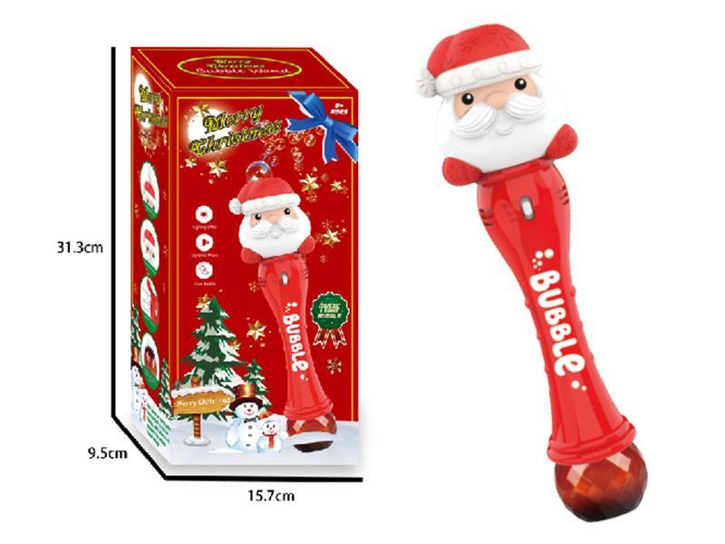 Electric Santa Bubble Stick With Light And Music