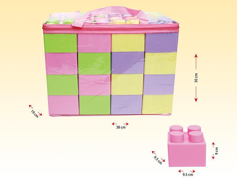 32pcs Pink Large Building Blocks