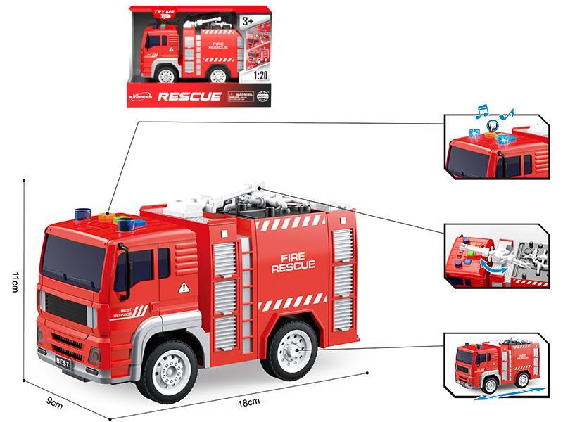1:20  Friction Fire Engine(Sound And Light)