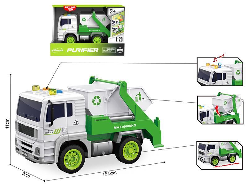 1:20  Friction Sanitation Truck(Sound And Light)