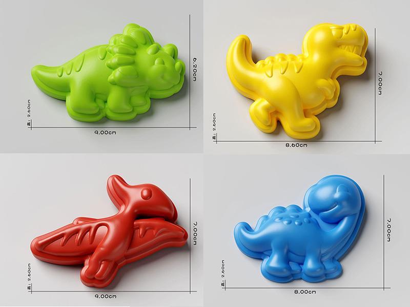 Small DinosaurSnow Molds 4PCS
