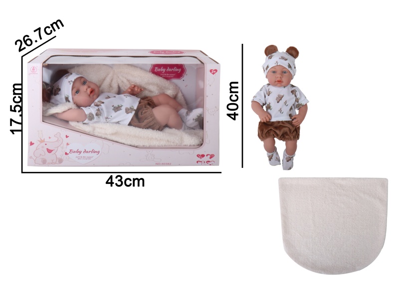 16-Inch Full-Body Rubber Doll (With Male Features)